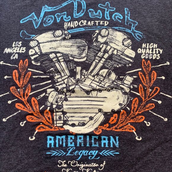 Von Dutch “American Legacy” Handcrafted Graphic Tee – Size S - Picture 3 of 8